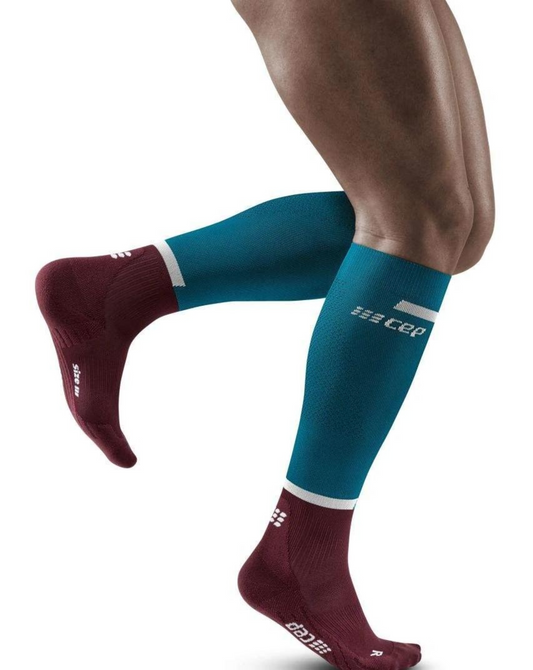 CEP Men's The Run Socks Tall - Petrol