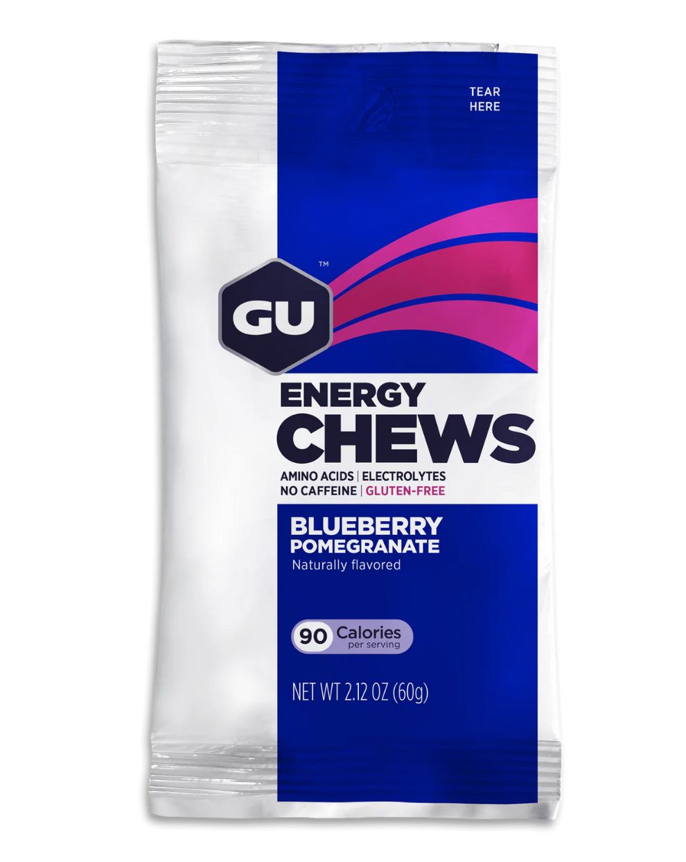 GU Energy Chews (2 SERVING) - Blueberry + Pomegranate