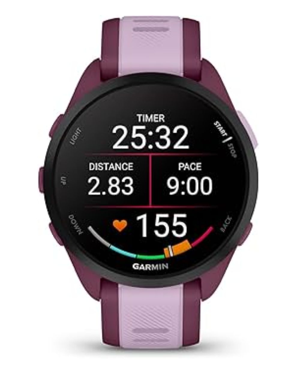 Garmin Forerunner 165 MUSIC Watch - Berry/Lilac