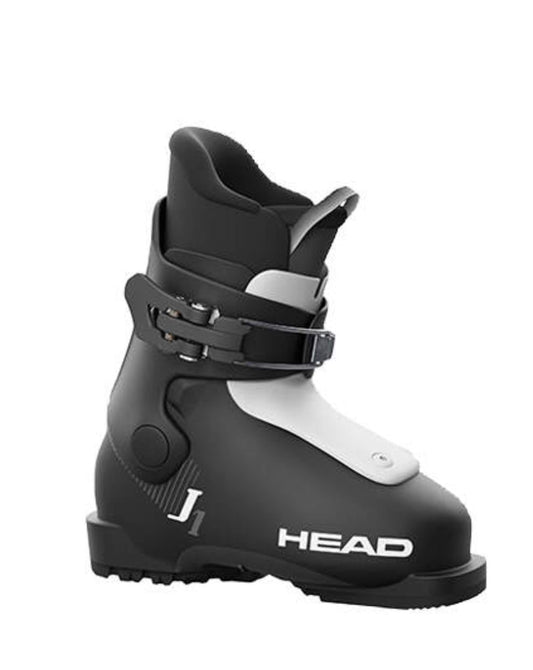 Head J1 Junior Ski Boots - Black + White