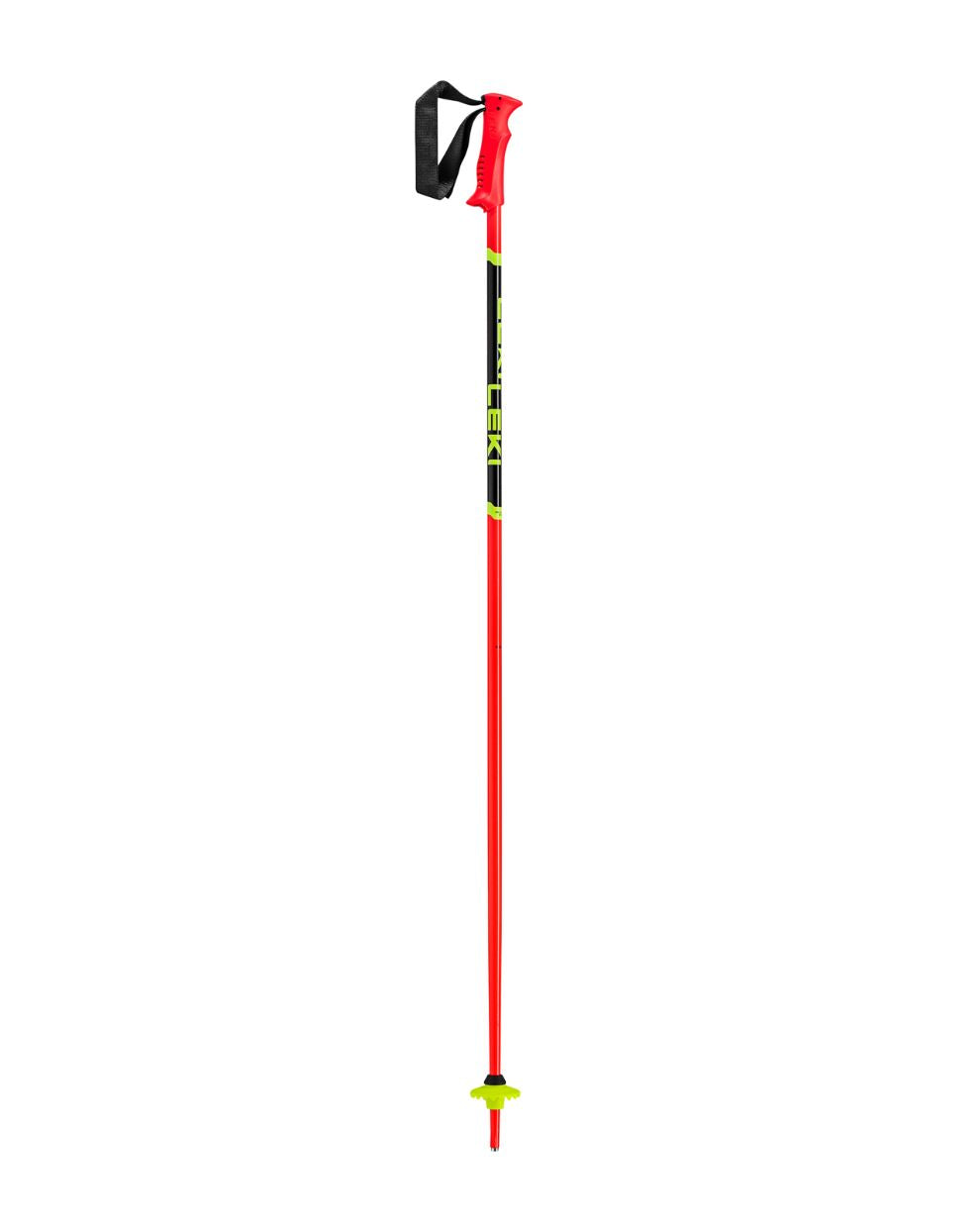 Leki Racing Junior Ski Poles - Bright Red/Black