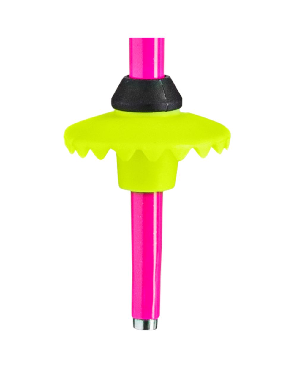 Leki Racing Junior Ski Poles - Neon Pink/Black