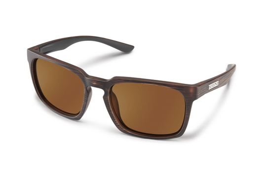Suncloud Hundo Sunglasses - Burnished Brown + Polarized Brown Lens