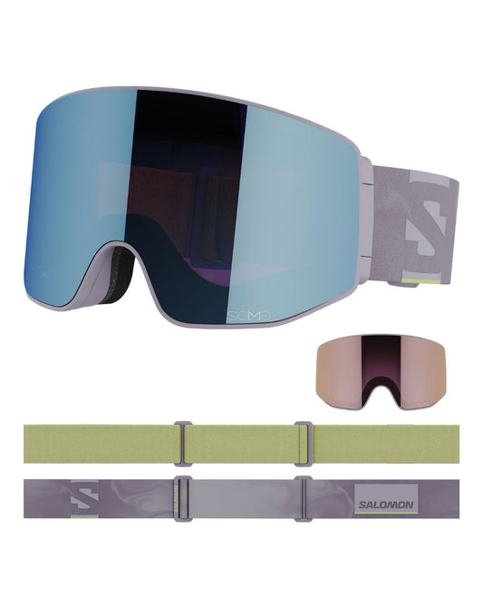 Salomon Sentry Prime Sigma (and Extra Lens) Ski Goggles - Evening Haze/ Sigma Sky Blue/ Sigma Silver Pink