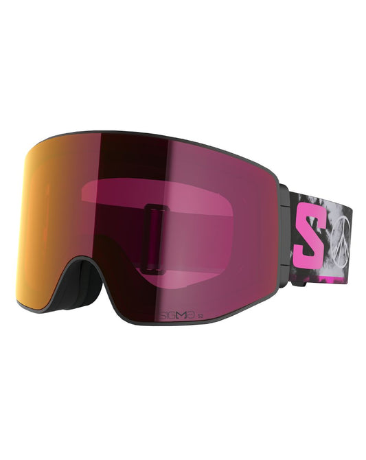 Salomon Sentry Prime Sigma (and Extra Lens) Ski Goggles - Black Echo/ Poppy Red/ Light Blue