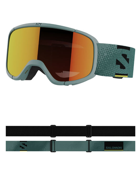 SAL Lumi Junior Ski Goggles - Atlantic/Univ Mid Red