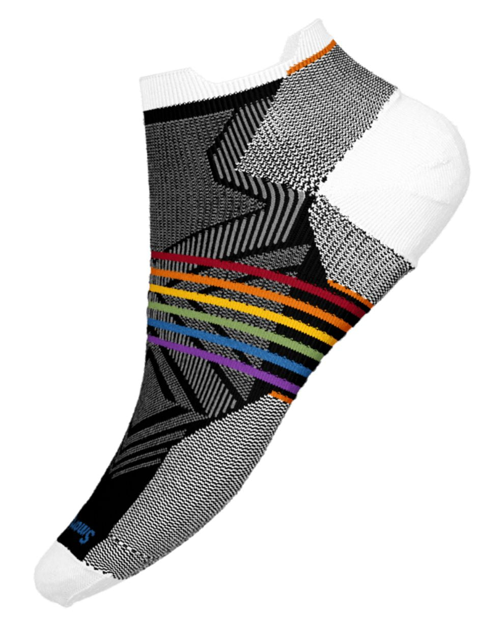 Smartwool Run Zero Cushion Pride Rainbow Low Ankle Socks