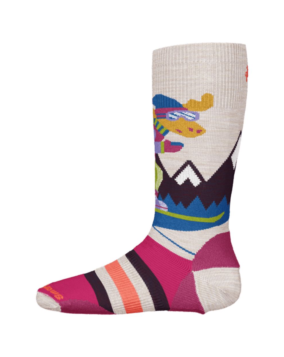 Smartwool Kid's Wintersport FC Mountain Moose Pattern OTC Socks