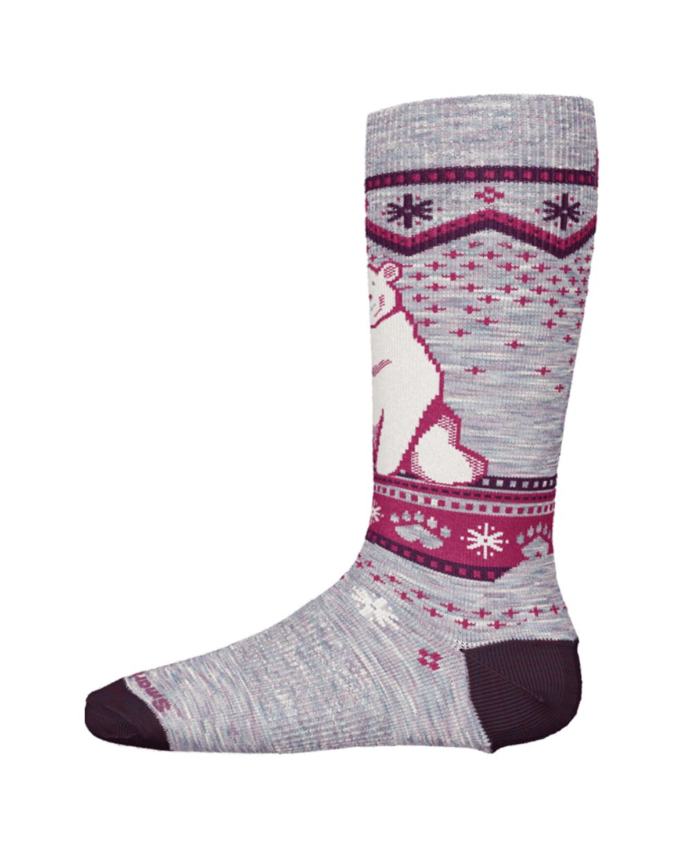 Smartwool Junior Wintersport FC Polar Bear Pattern OTC Socks