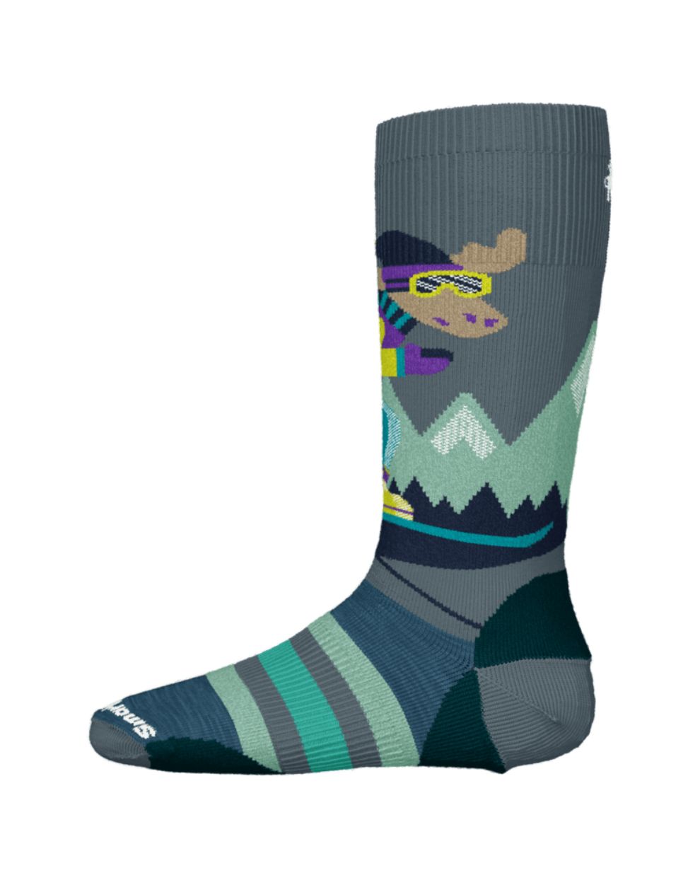 Smartwool Kid's Wintersport FC Mountain Moose Pattern OTC Socks