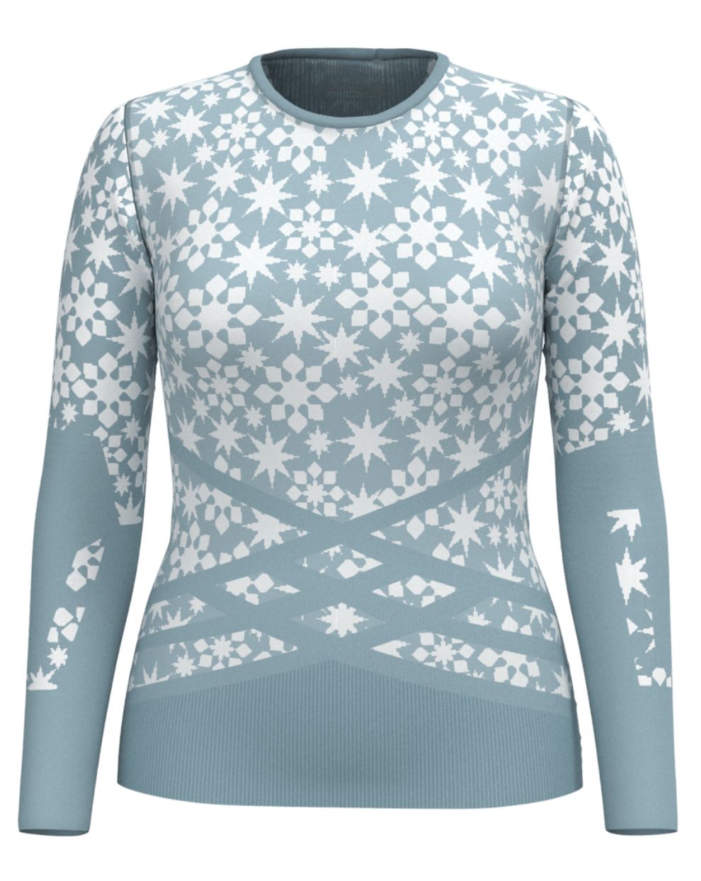 Smartwool Women's Intraknit Thermal Merino Base Layer Pattern Crew