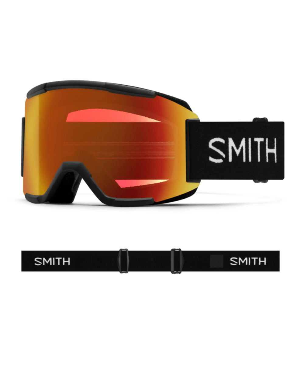 Smith Squad Ski Goggles - Black/CPE Red Mirror