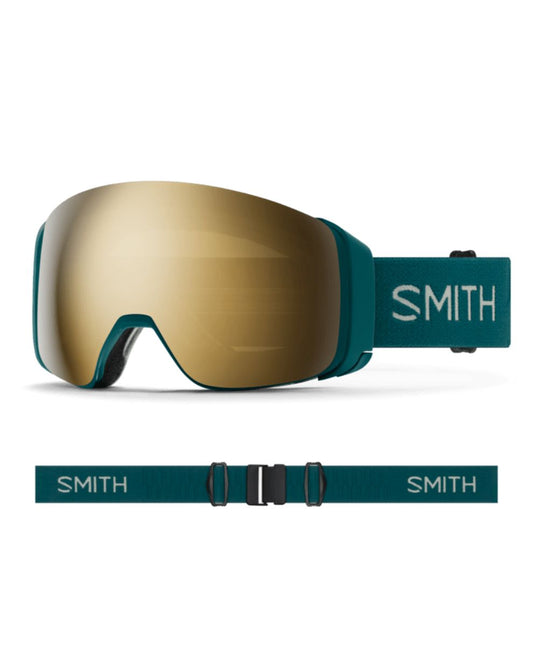 Smith 4D MAG Ski Goggle - Malachite + ChromaPop Sun Black Gold Mirror Lens