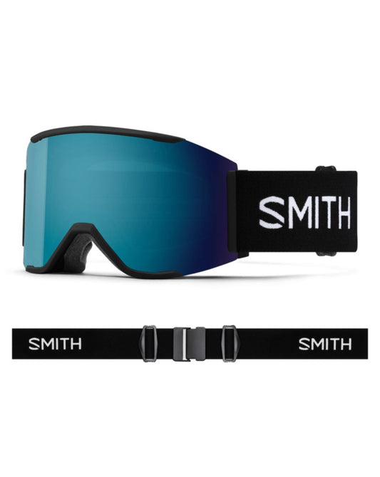 Smith Squad MAG Ski Goggle + Black + ChromaPop Sun Blue Mirror Lens