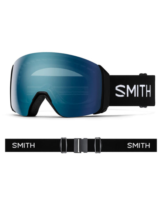 Smith 4D MAG XL Ski Goggle - Black + ChromaPop Everyday Blue Mirror