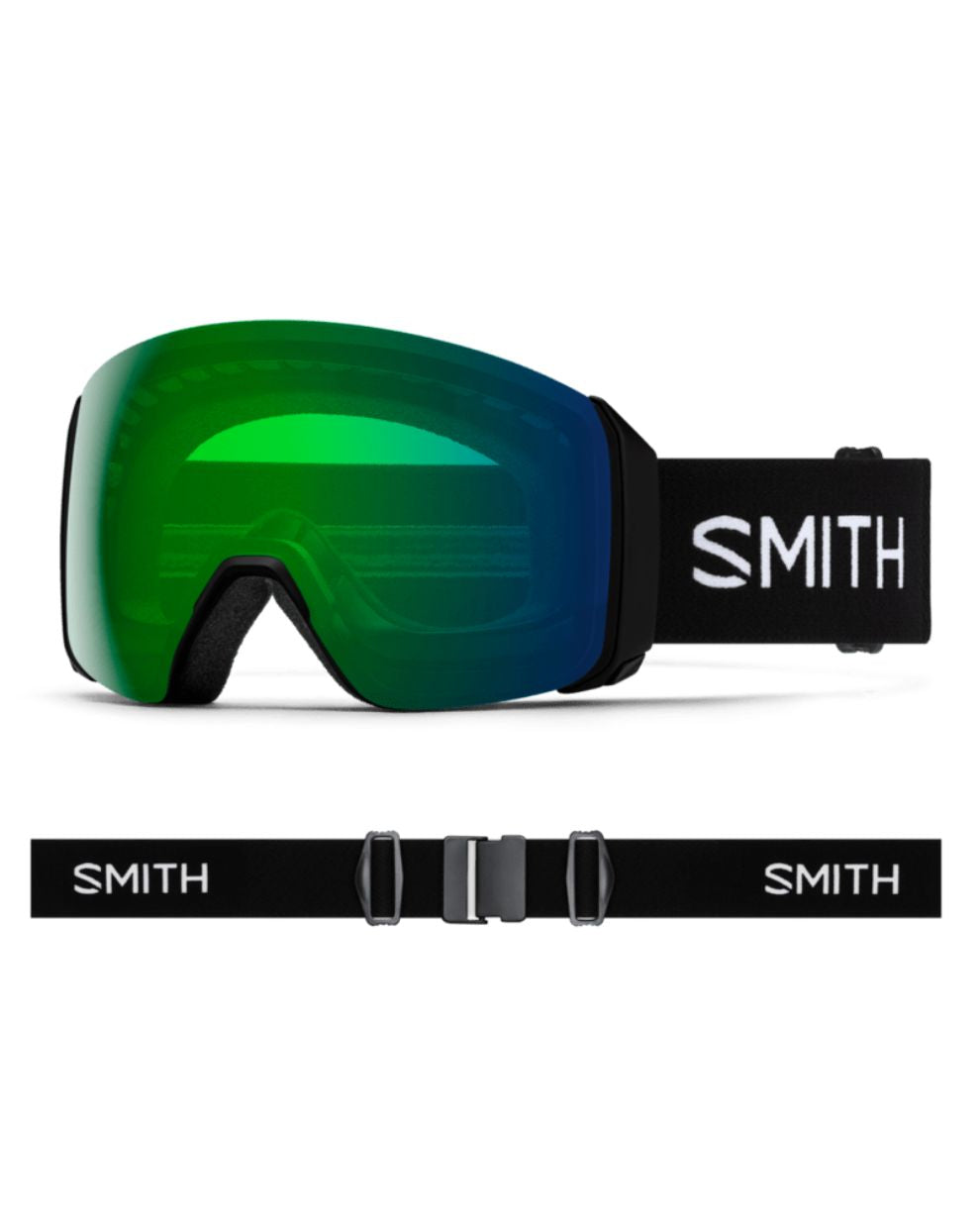 Smith 4D MAG XL Ski Goggle - Black + ChromaPop™ Everyday Green Mirror Lens