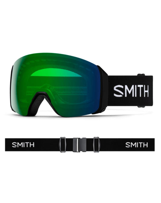 Smith 4D MAG XL Ski Goggle - Black + ChromaPop™ Everyday Green Mirror Lens