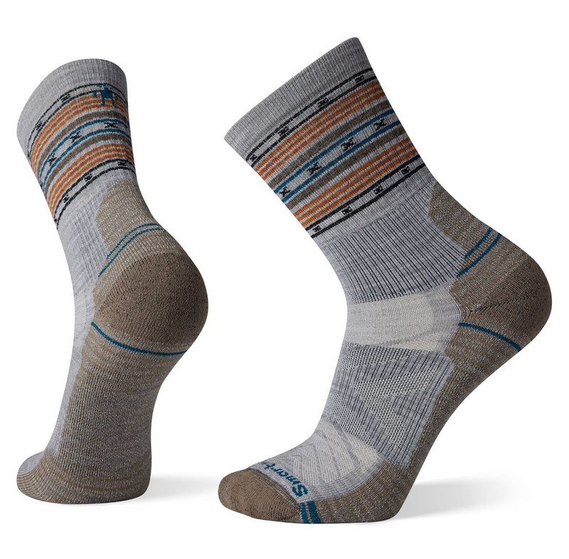 Smartwool Men's Hike Light Cushion Spiked Stripe Crew Socks