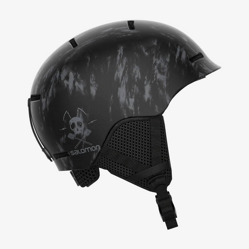 Salomon Junior Grom Ski Helmet - Black Tie & Dye