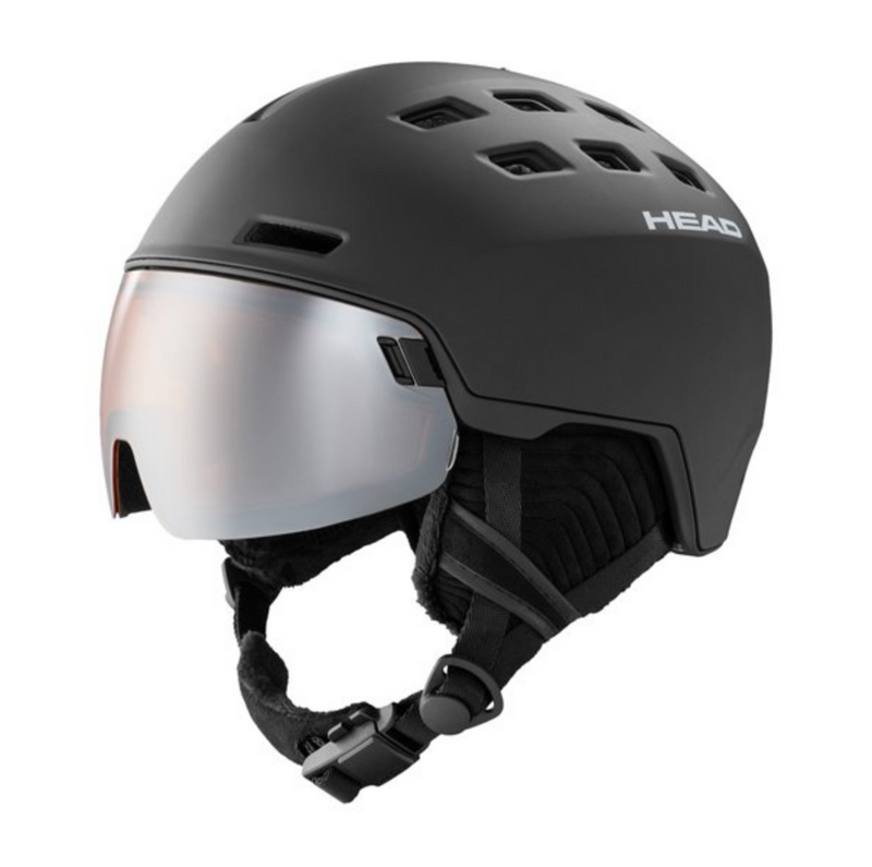 Head Radar Visor Ski Helmet - Black