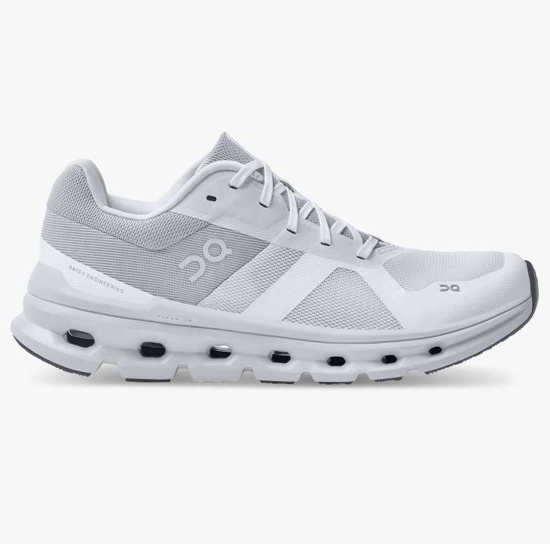 On Women's Cloudrunner WIDE - White/Frost *SALE*