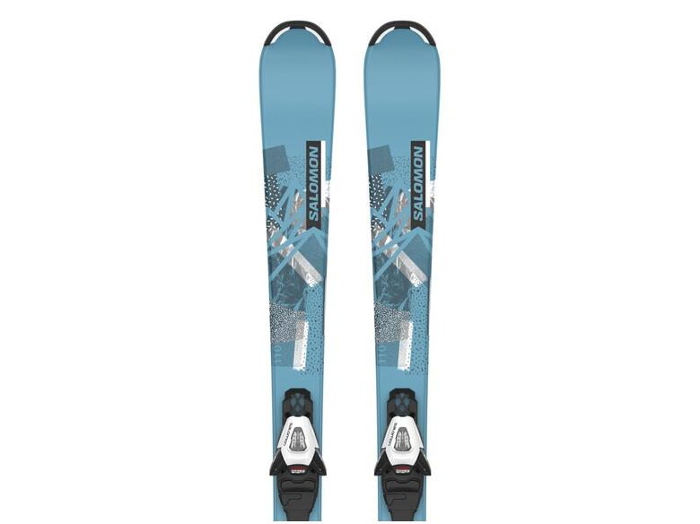 Salomon Junior QST S Skis + C5 GW Skis