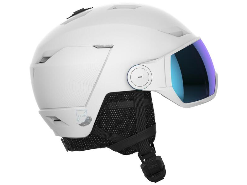 Salomon Icon LT Visor Helmet - White/Blue