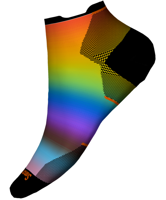 Smartwool Run Zero Cushion Pride Rainbow Print Low Ankle Socks